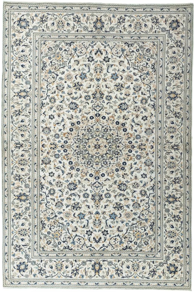 Kashan Tappeto 200 x 300 Beige (Iran) Annodato A Mano