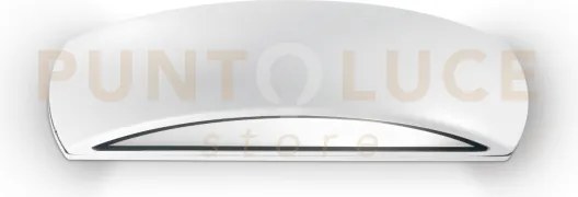 Giove applique a parete esterno ip54 bianco 1 luce attacco e27