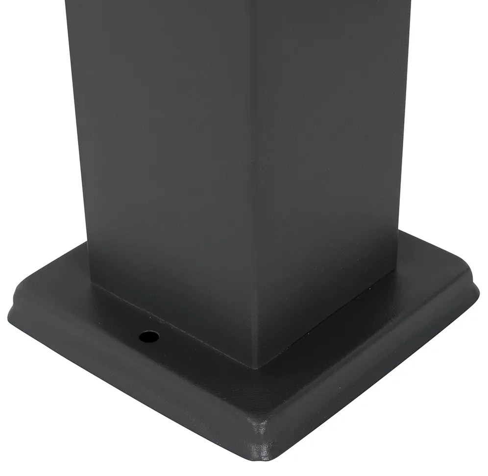 Lampada da esterno grigio scuro 80 cm con presa IP44 - Malios