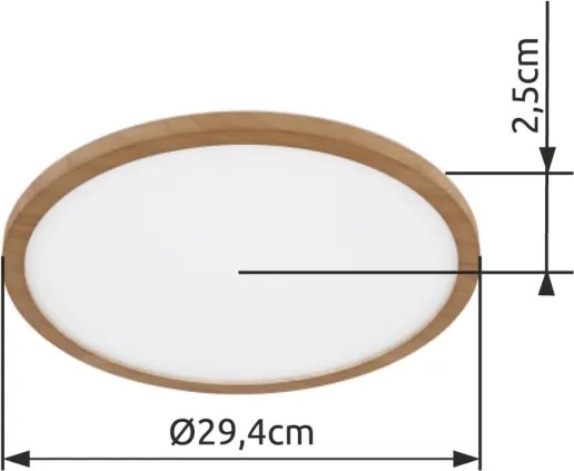 Globo 41562-18WW - Lampada LED dimmerabile da bagno SAPANA LED/18W/230V IP44