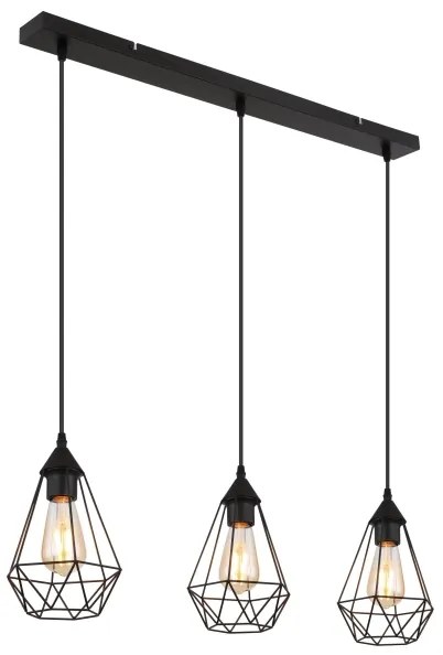 Globo 15745-3H - Lampadario a sospensione con filo ZACHARY 3xE27/60W/230V