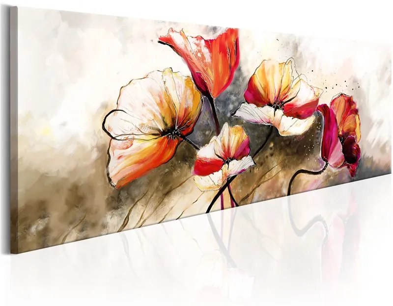 Quadro The Secret of Gentleness  Colore Beige, Dimensioni e Misure 120x40