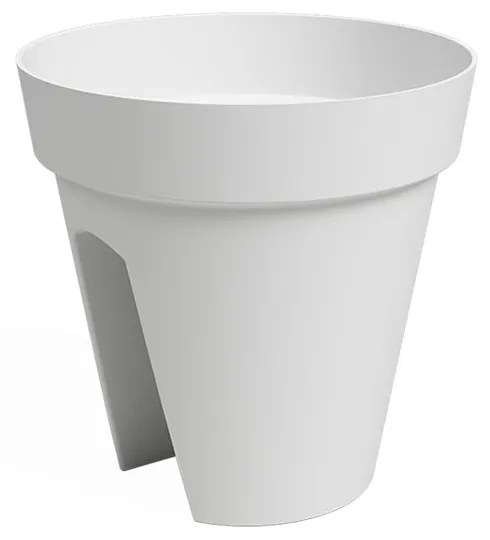 Fioriera per ringhiere in plastica riciclata ø 30 cm Capri - Artevasi