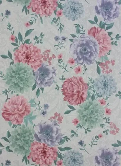 Matthew Williamson Carta da parati Duchess Garden - Ice/ Blush/ Violet