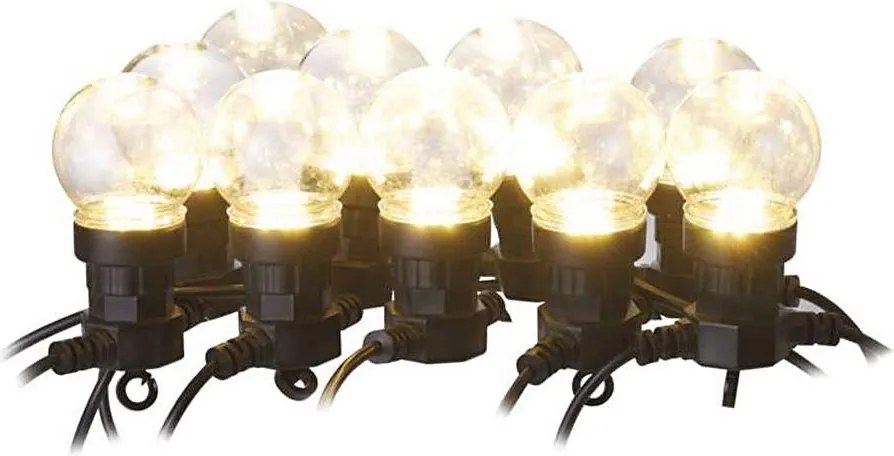 Catena luminosa LED da esterno 10xLED/10m IP44 trasparente