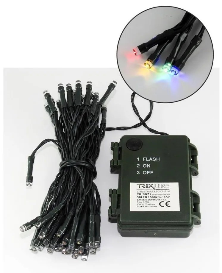 Catena natalizia LED da esterno 10,8m 100xLED/2 funzioni10,8m IP44 multicolore