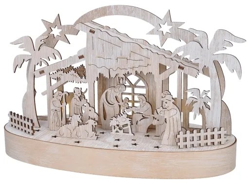 Solight 1v275 - Decorazione natalizia LED LED/2xAA/bianco caldo presepe