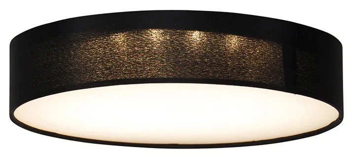 Plafoniera Smart nera 30cm con LED RGB e telecomando - Taiko