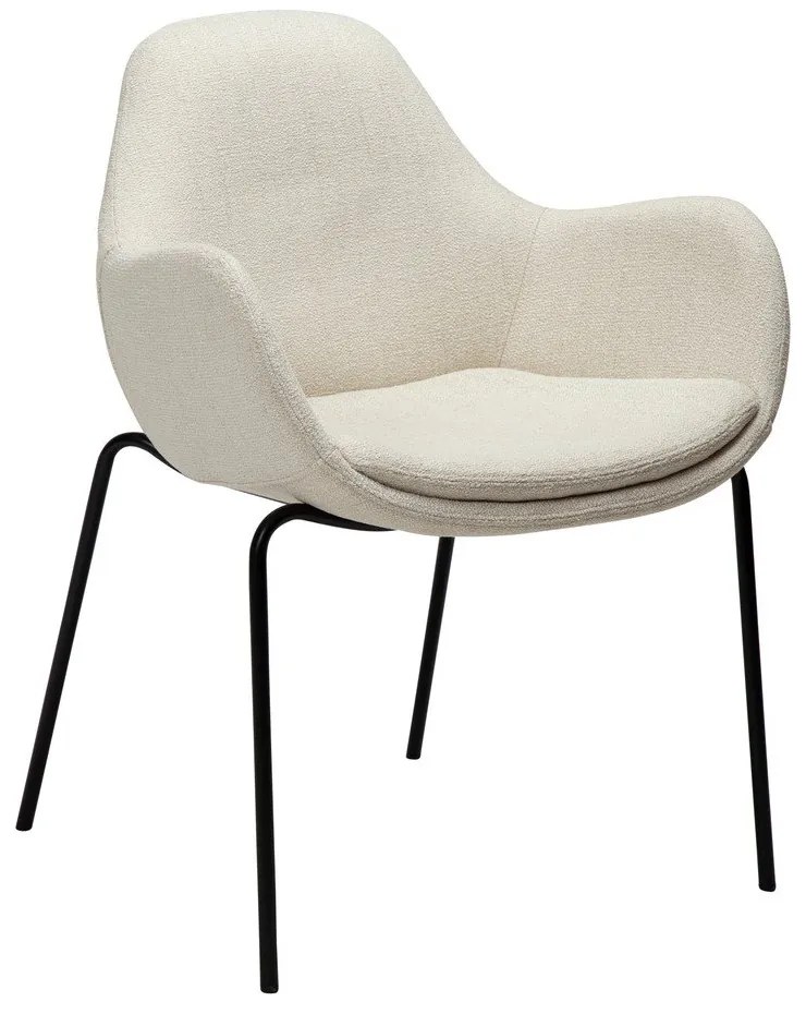 Poltrona crema in tessuto bouclé Zimmer - DAN-FORM Denmark