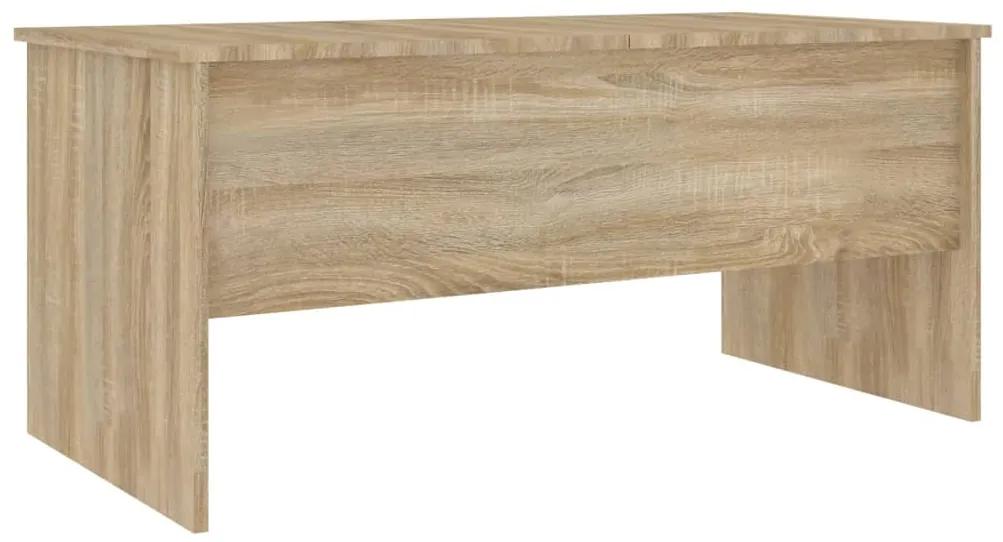 Tavolino rovere sonoma 102x50,5x46,5 cm in legno multistrato
