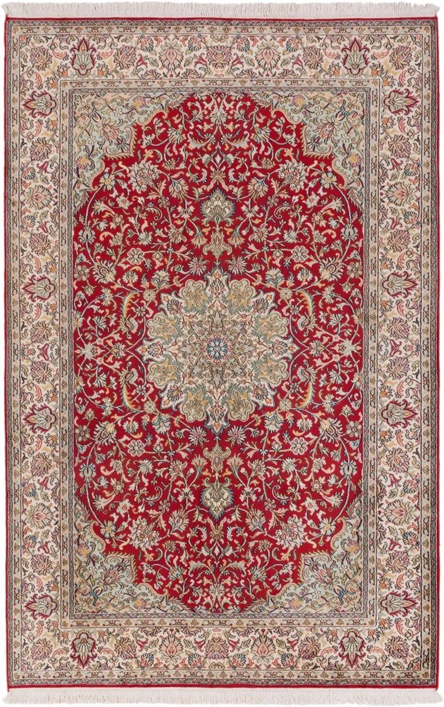 Cashmere Silk Tappeto 130x200 (Indian) Annodato A Mano