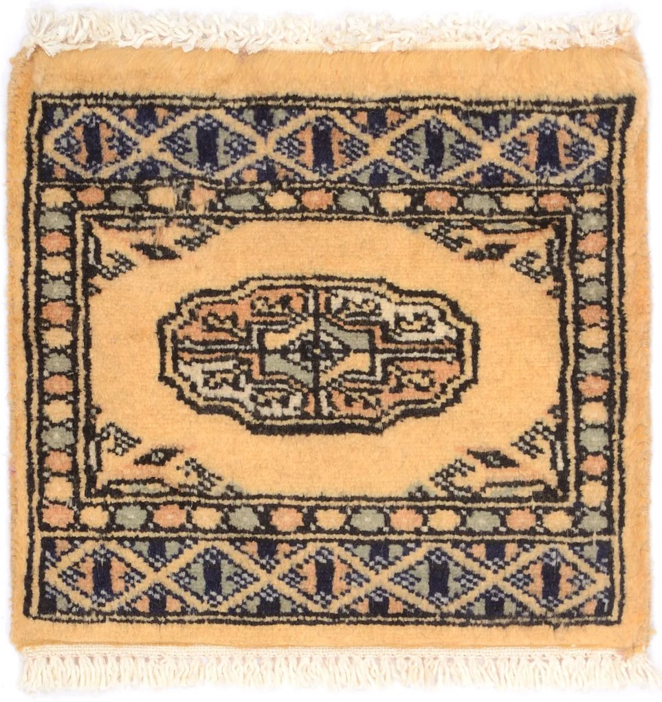 Bokhara Tappeto orientale 30 x 30 Beige (Pakistan) Annodato A Mano