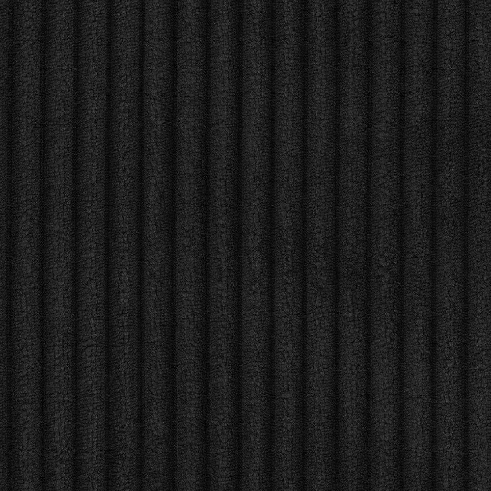 Poltrona nera con rivestimento in velluto a coste Niko – Ropez