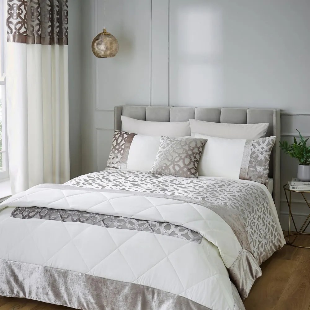 Tende beige-crema in set di 2 pezzi 168x183 cm Lattice Cut - Catherine Lansfield