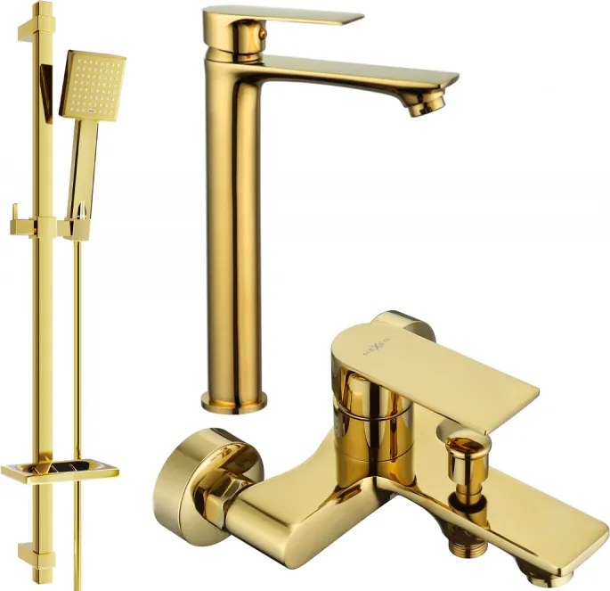 Mexen Royo DQ45 set da bagno, oro - 72213DQ45-50