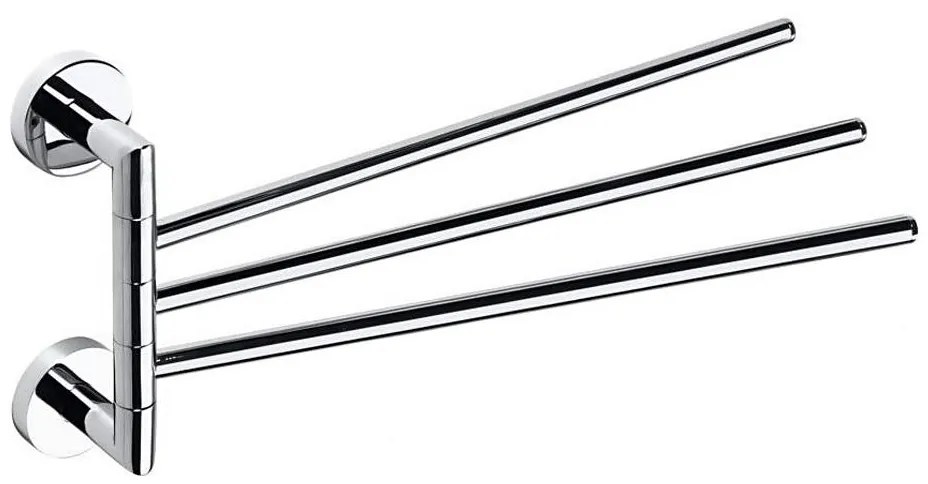 Sapho - Porta asciugamani a parete girevole X-ROUND 19,5x45 cm cromo lucido