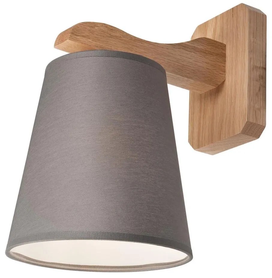 Applique ANDREA 1xE27/60W/230V quercia/grigio