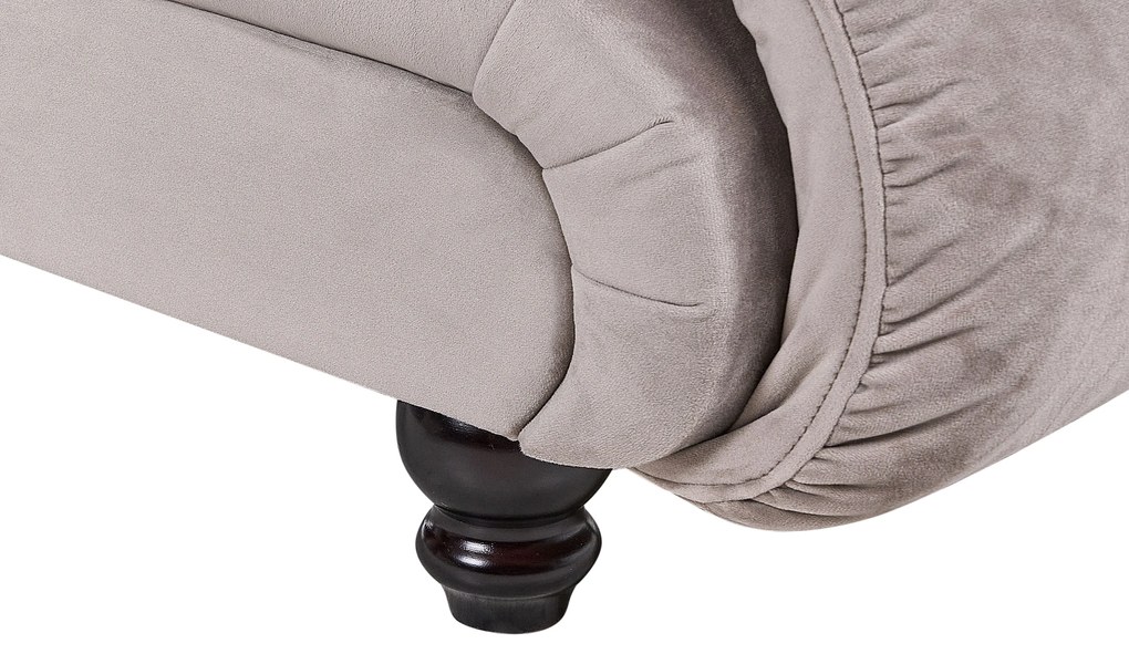 Chaise longue grigio talpa sinistra LORMONT Beliani