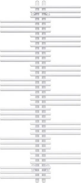 Termoarredo bagno IRSAP 134x50 cm interasse 1576 mm bianco serie Yucca