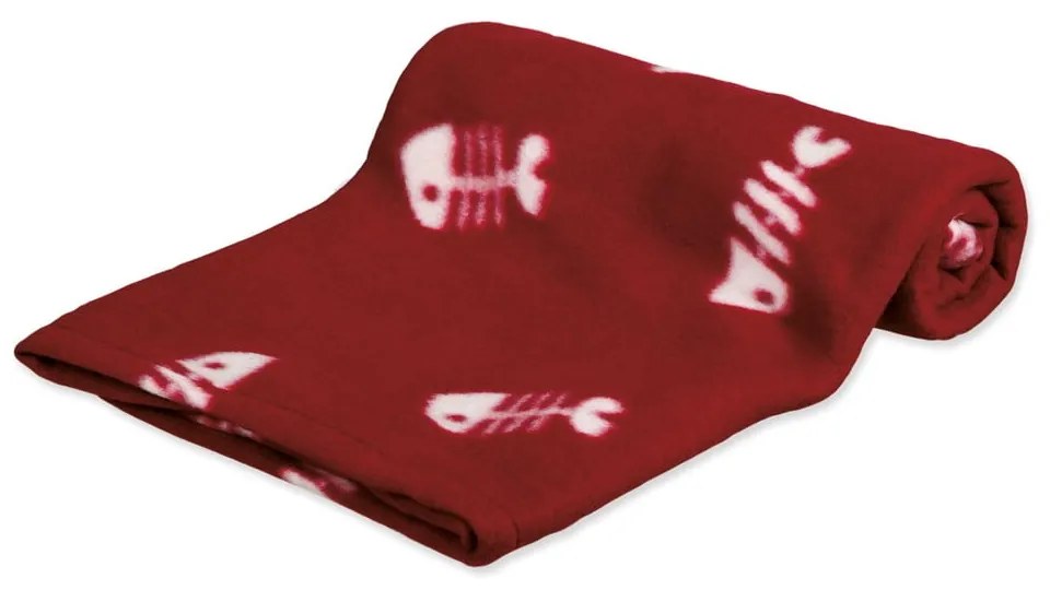 Coperta per gatti rossa in lana di pecora 100x70 cm Trixie Barney – Plaček Pet Products