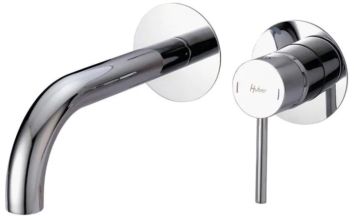 Rubinetto per lavabo ad incasso TAYRONA cromato lucido HUBER H 8 cm