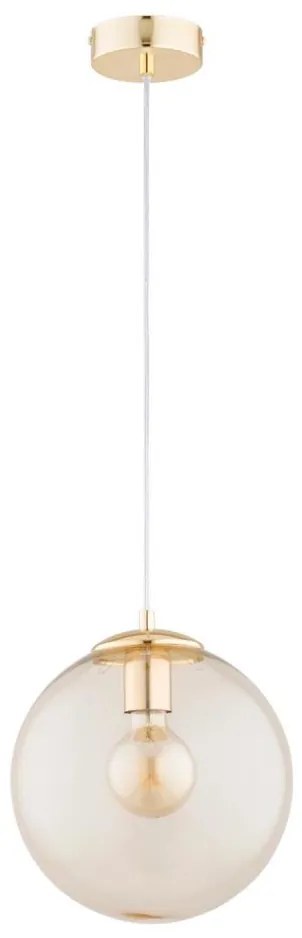 Lampadario a sospensione con filo LEILA 1xE27/15W/230V oro