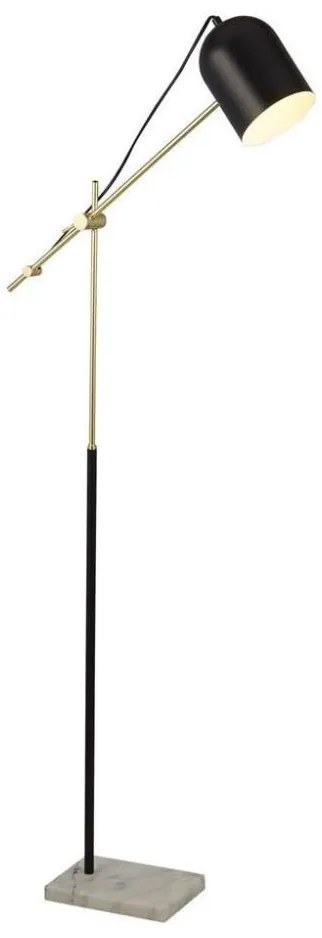 Searchlight EU60881BK - Lampada con piedistallo ODYSSEY 1xE27/7W/230V nero