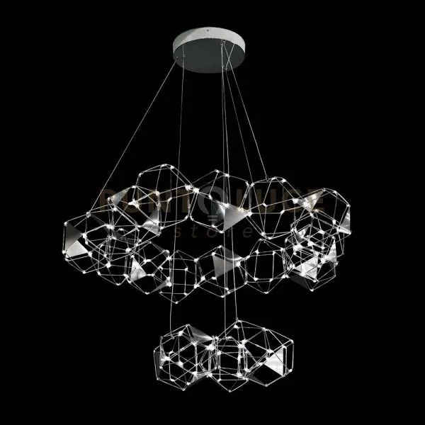 Lucciola pro 20 lampada a sospensione con triangolo in metallo, acc...