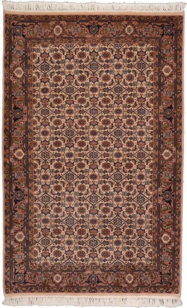 Persian Tappeto 100 x 160 Beige (Indian) Annodato A Mano