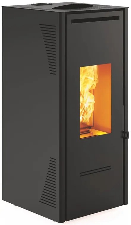 Stufa a pellet ventilata Burano  8 WI-FI plus 8 kW nero