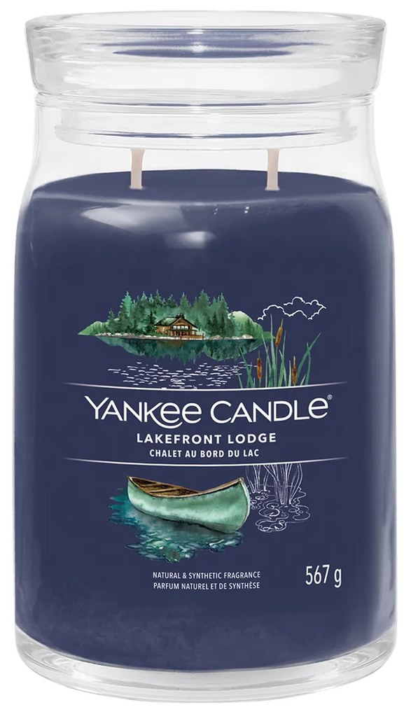 Lakefront Lodge candela in giara grande Yankee Candle