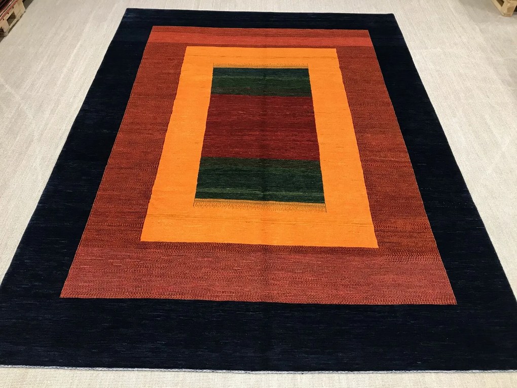 Loribaft Tappeto 290 x 380 Rosso (Iran) Annodato A Mano