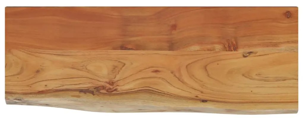 Mensola a muro 70x30x2,5cm rettangolare legno acacia bordi vivi
