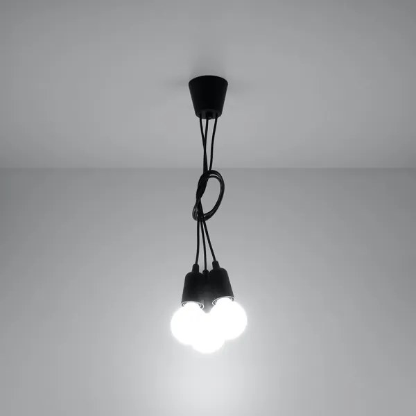 Lampadario a sospensione con filo DIEGO 3xE27/60W/230V