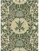 Morris & Co Carta da parati Daisy & Oak - Sage/ Forest