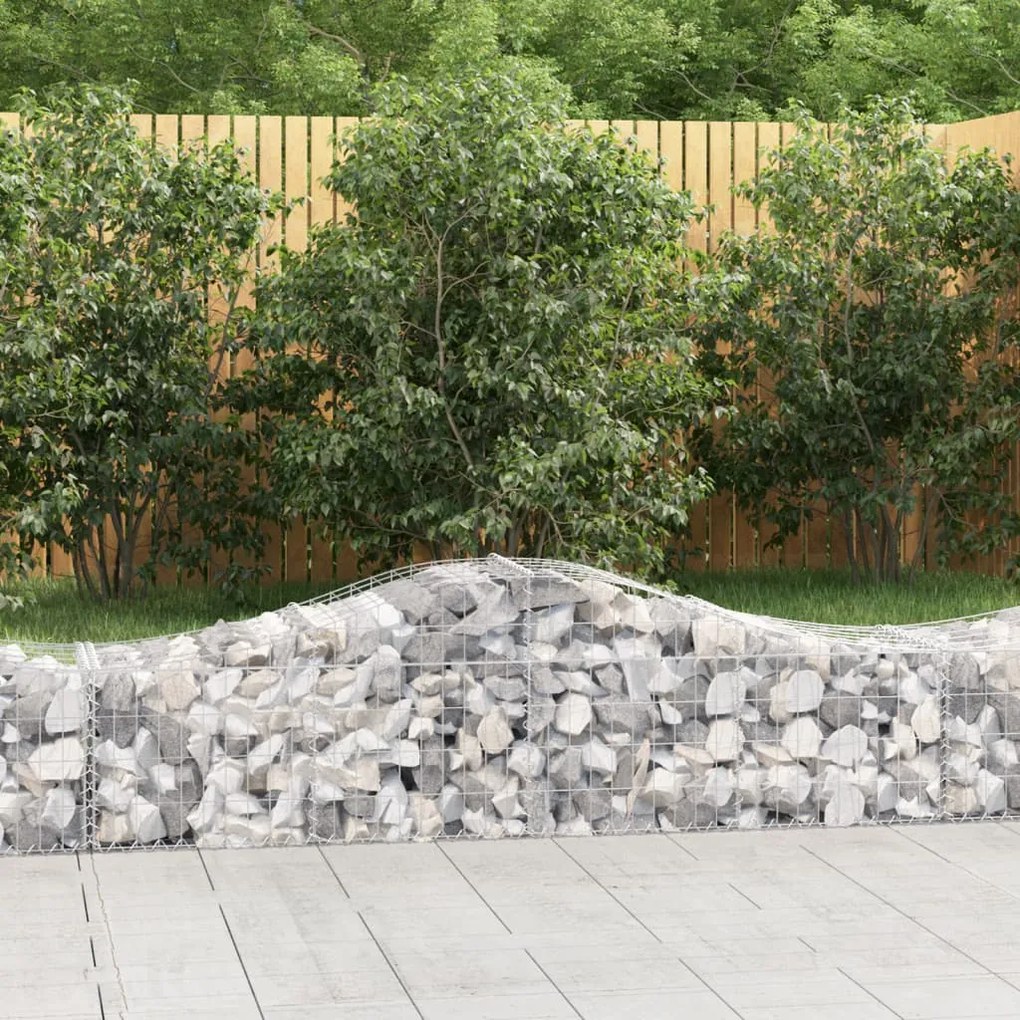 Cesti Gabbioni Ad Arco 50 Pz 200x50x40/60 Cm Ferro Zincato /