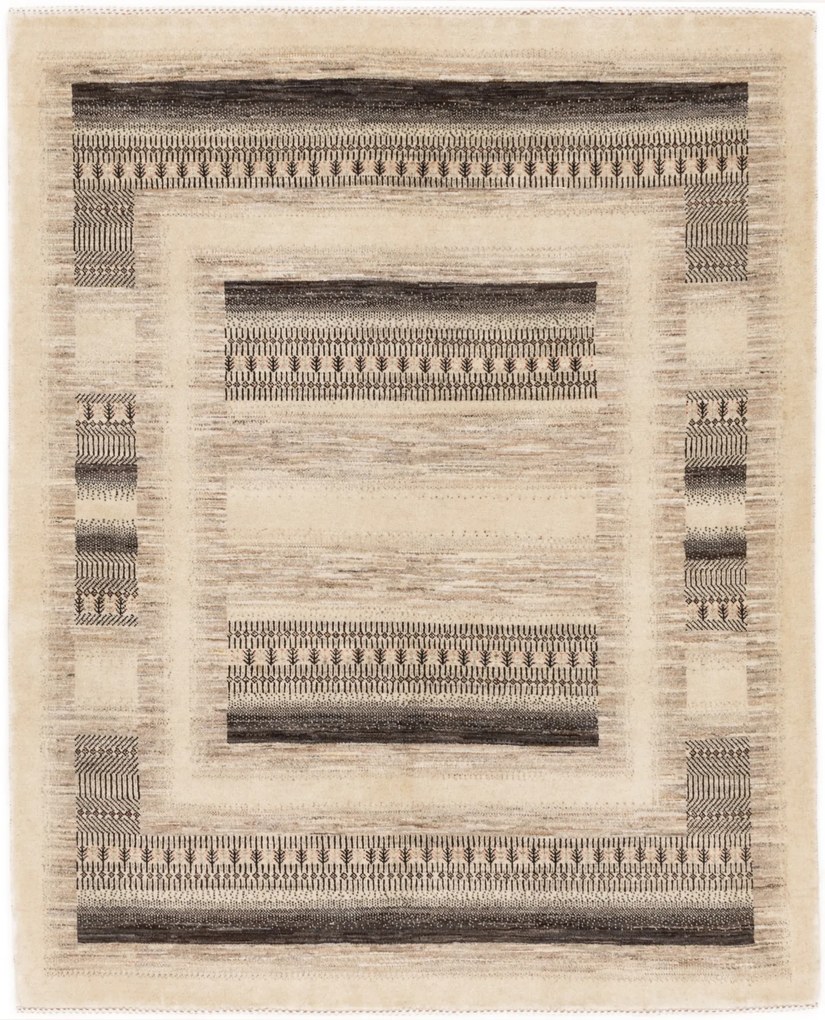 Loribaft Tappeto 160 x 190 Beige (Iran) Annodato A Mano