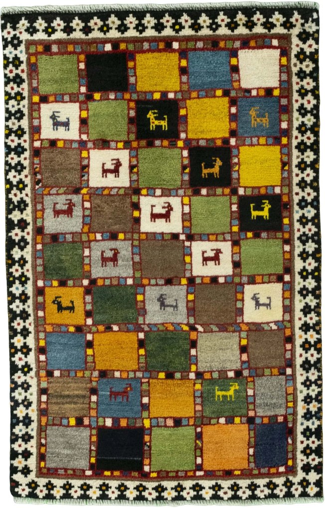 Gabbeh Tappeto persiano 80x120 (Iran) Annodato A Mano