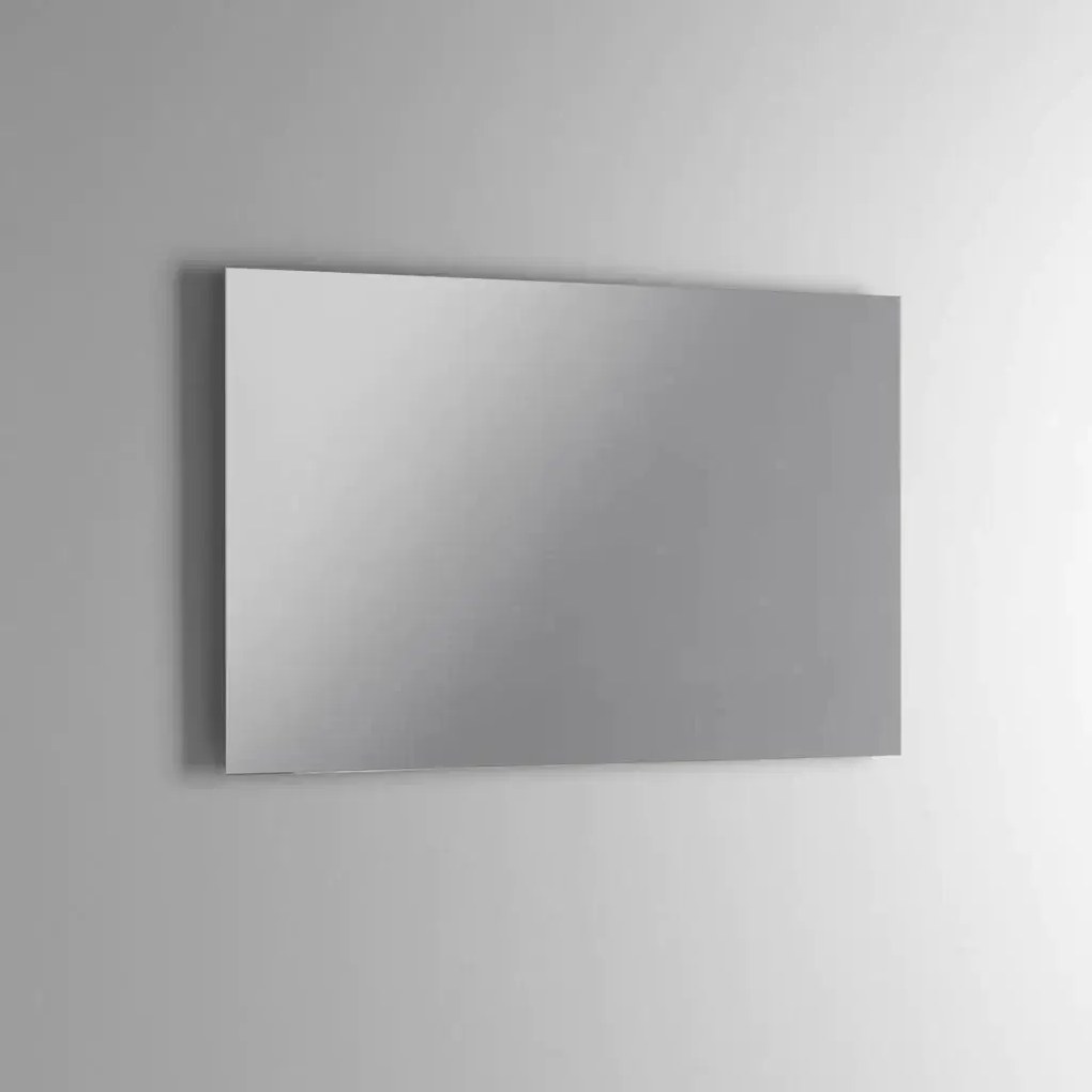 Mobile Bagno Sospeso Effetto Pietra 80cm Due Cassetti e Specchio con Lampada