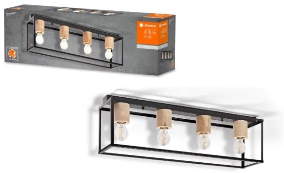 Ledvance - Lampadario a plafone DECOR 4xE27/15W/230V