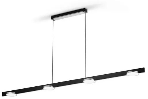 Inlay S1800 Linear Lampada a Sospensione 2700-6500K Black/Silver - Light-Po