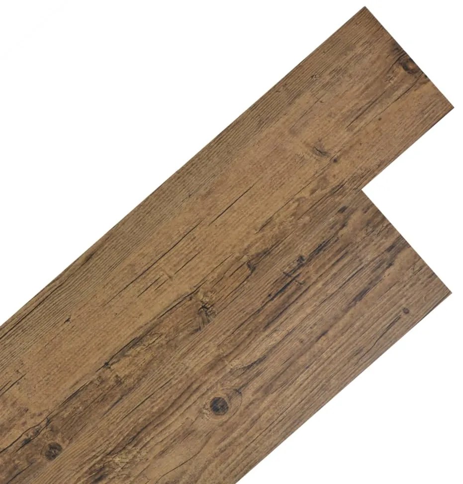 Listoni Pavimentazione Autoadesivi Pvc 5,02m² 2 Mm Marrone Noce /