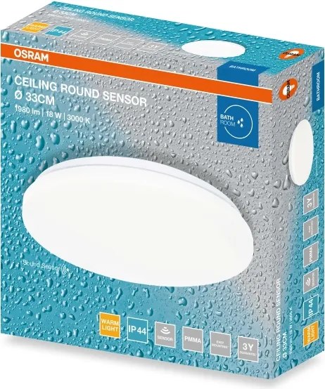 Osram - Lampada da soffitto LED per bagno CEILING ROUND LED/18W/230V Ø 33 cm IP44 bianca