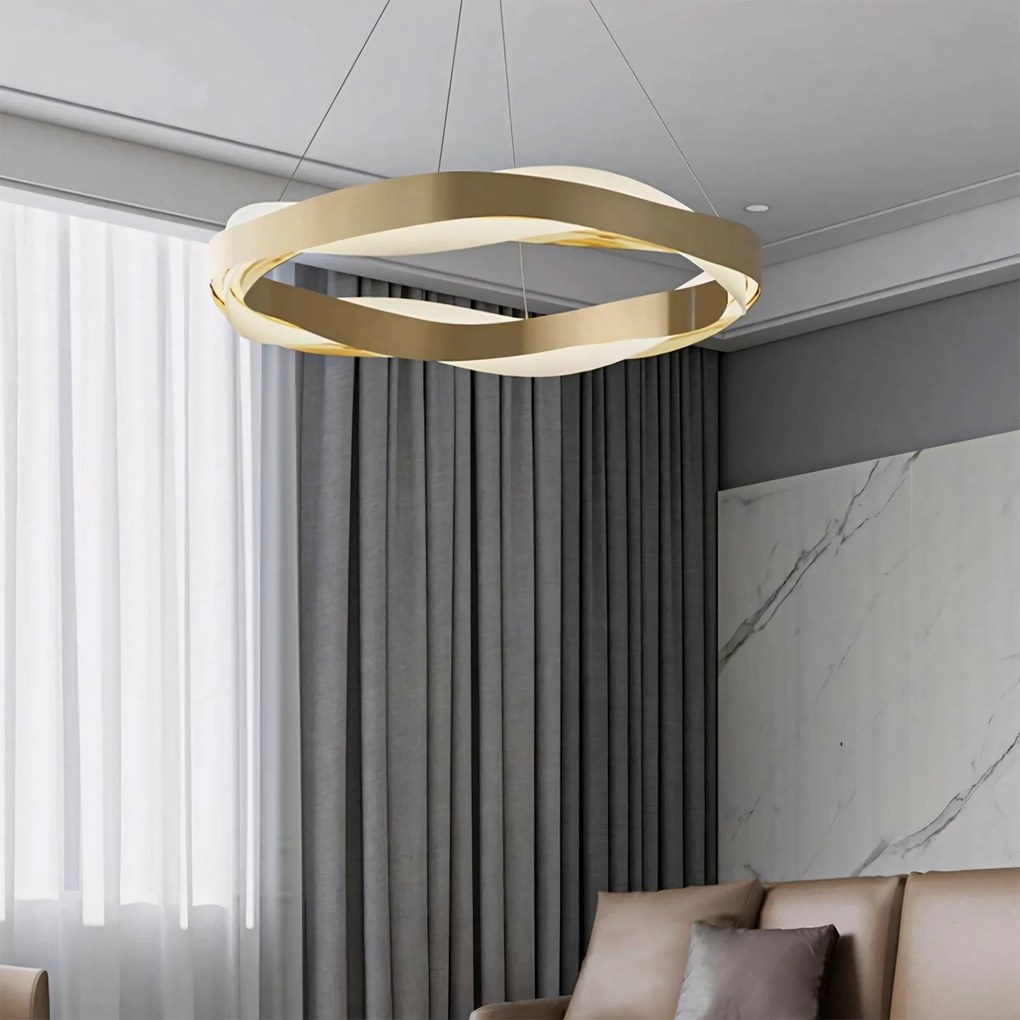 Lampada da soffitto LED APP1802-CP Brush Gold