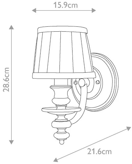 Hinkley HK-DUNHILL1 - Applique DUNHILL 1xE14/60W/230V