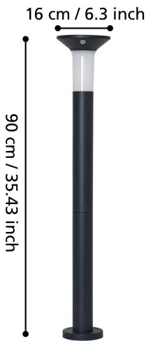 Eglo 900244 - Lampada solare da esterno a LED con sensore 6xLED/0,03W/3,7V IP44