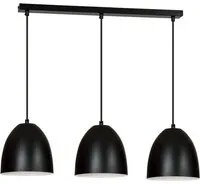 Lampada a Sospensione Lenox, Nero, Acciaio, 70x80x18 cm, EPIKASA