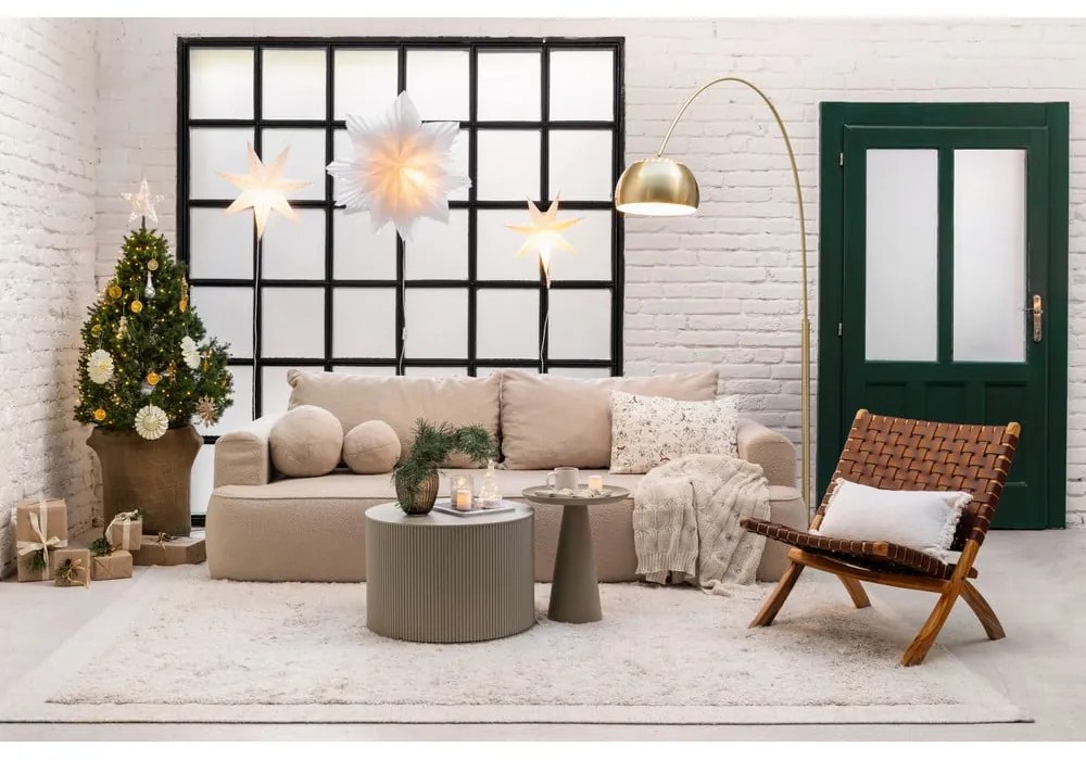 Federa con motivo natalizio 40x40 cm Mistletoe - Linen Tales