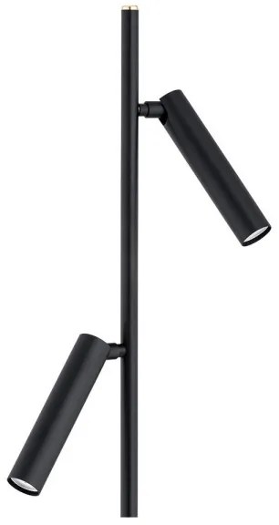 Argon 7082 - Lampada con piedistallo TORRE 2xG9/6W/230V nero