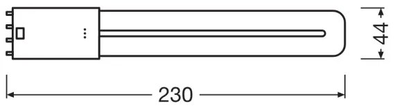 Tubo fluorescente LED 2G11/8W/230V 4000K - Osram
